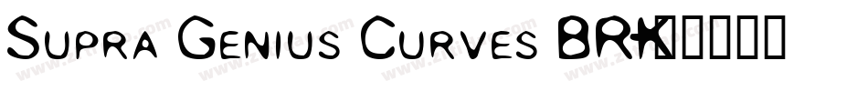 Supra Genius Curves BRK字体转换